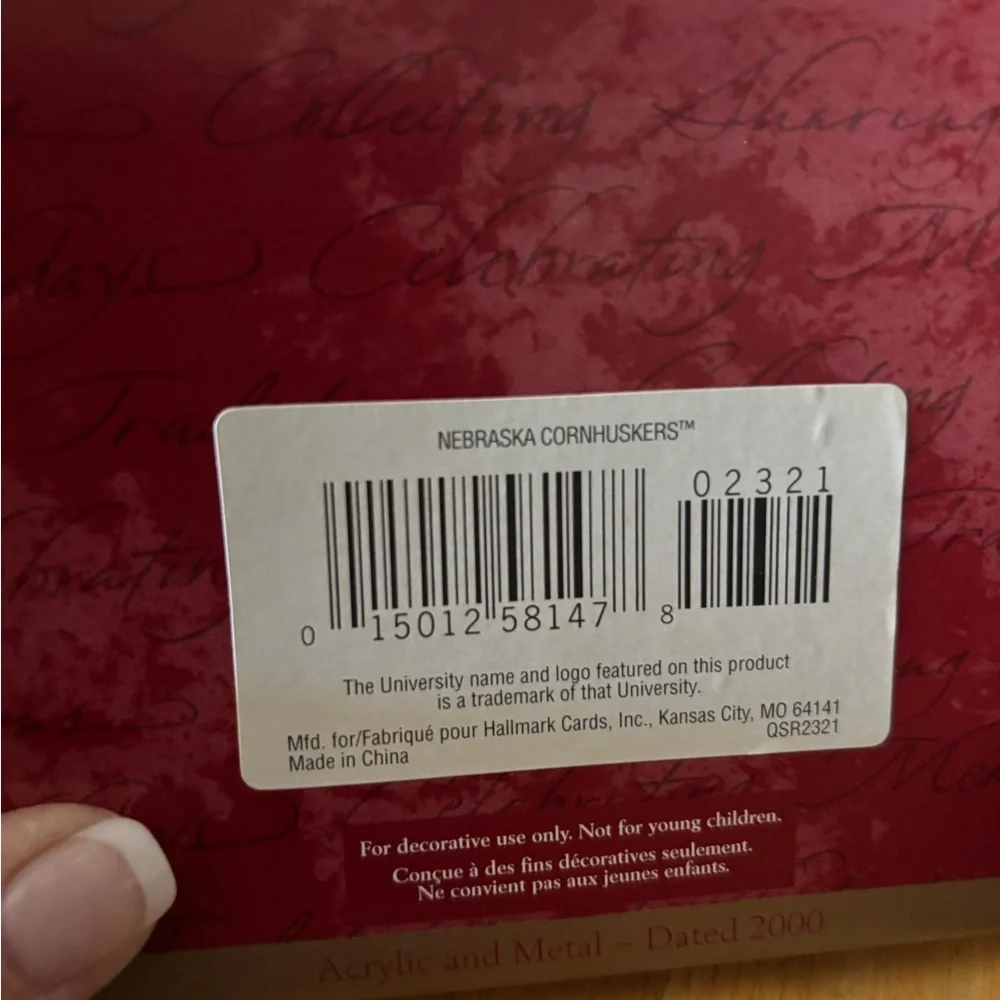 Hallmark Red Nebraska Ornament - Picture 15 of 15